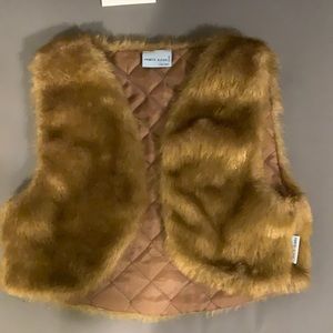 Girls fur vest
